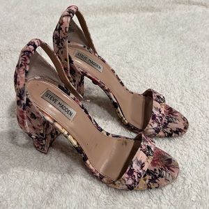 Steve Madden floral heels